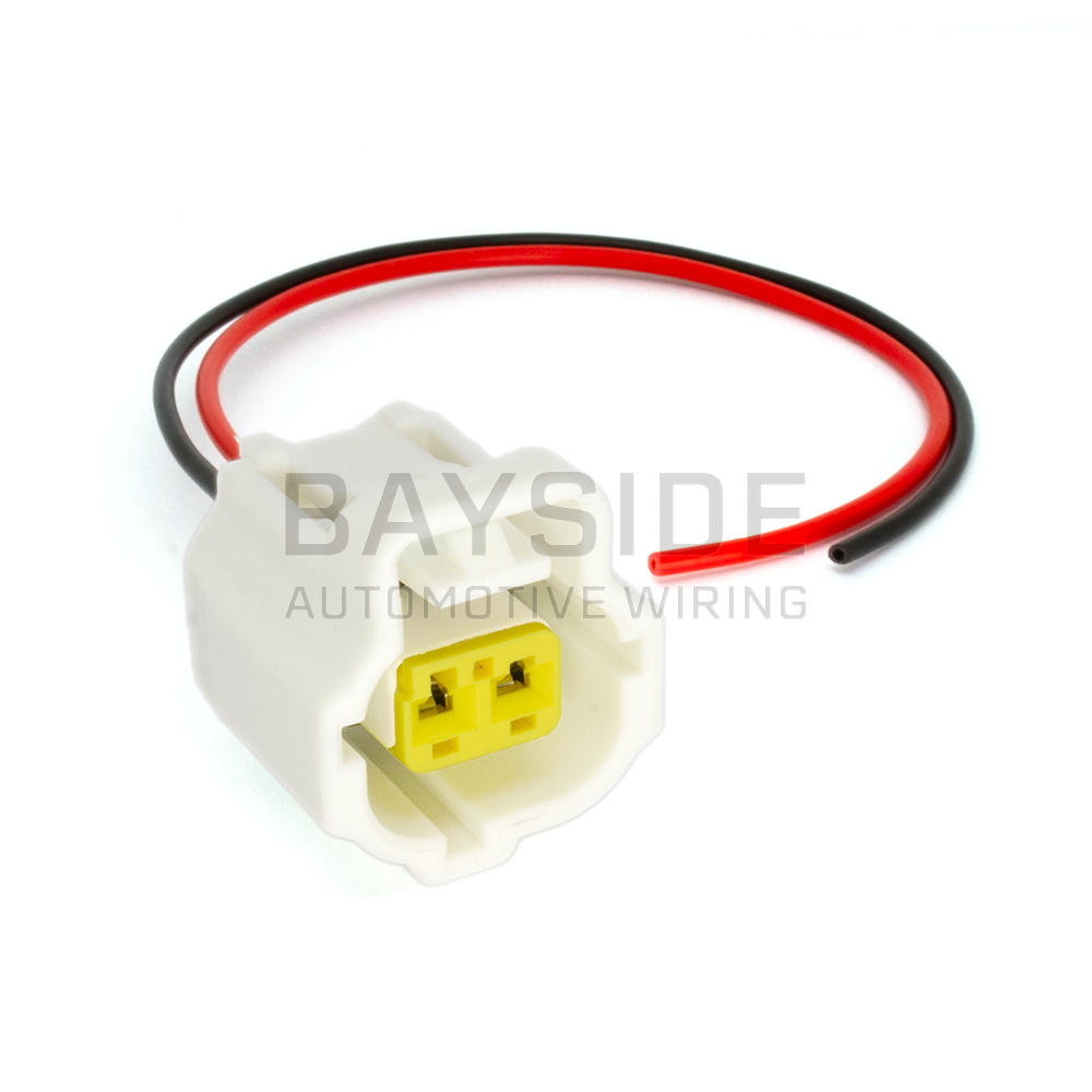 Cylinder Head Temperature Sensor Connector - Barra BA / BF / FG front angle with wires