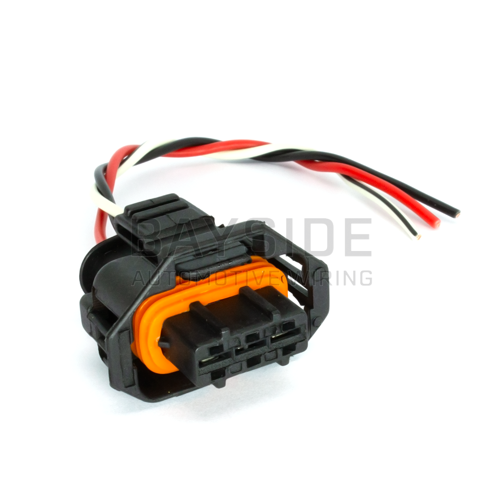 Boost Pressure Sensor Connector - Barra BA / BF / FG front angle with wires