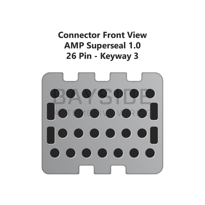 26 Pin AMP Superseal 1.0 Connector, Key 3