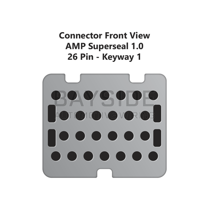 26 Pin AMP Superseal 1.0 Connector, Key 1