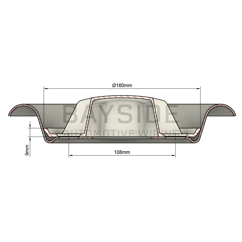 Centre Caps for Steel Wheels 4x108mm Set of 4
