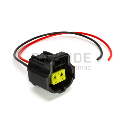 Oil Temperature Sensor Connector  - Barra BA / BF / FG front angle with wires