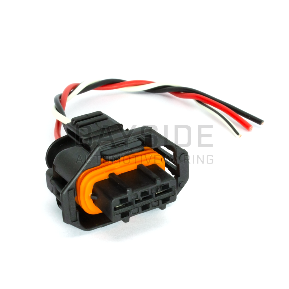 Boost Pressure Sensor Connector  - Barra BA / BF / FG front angle with wires